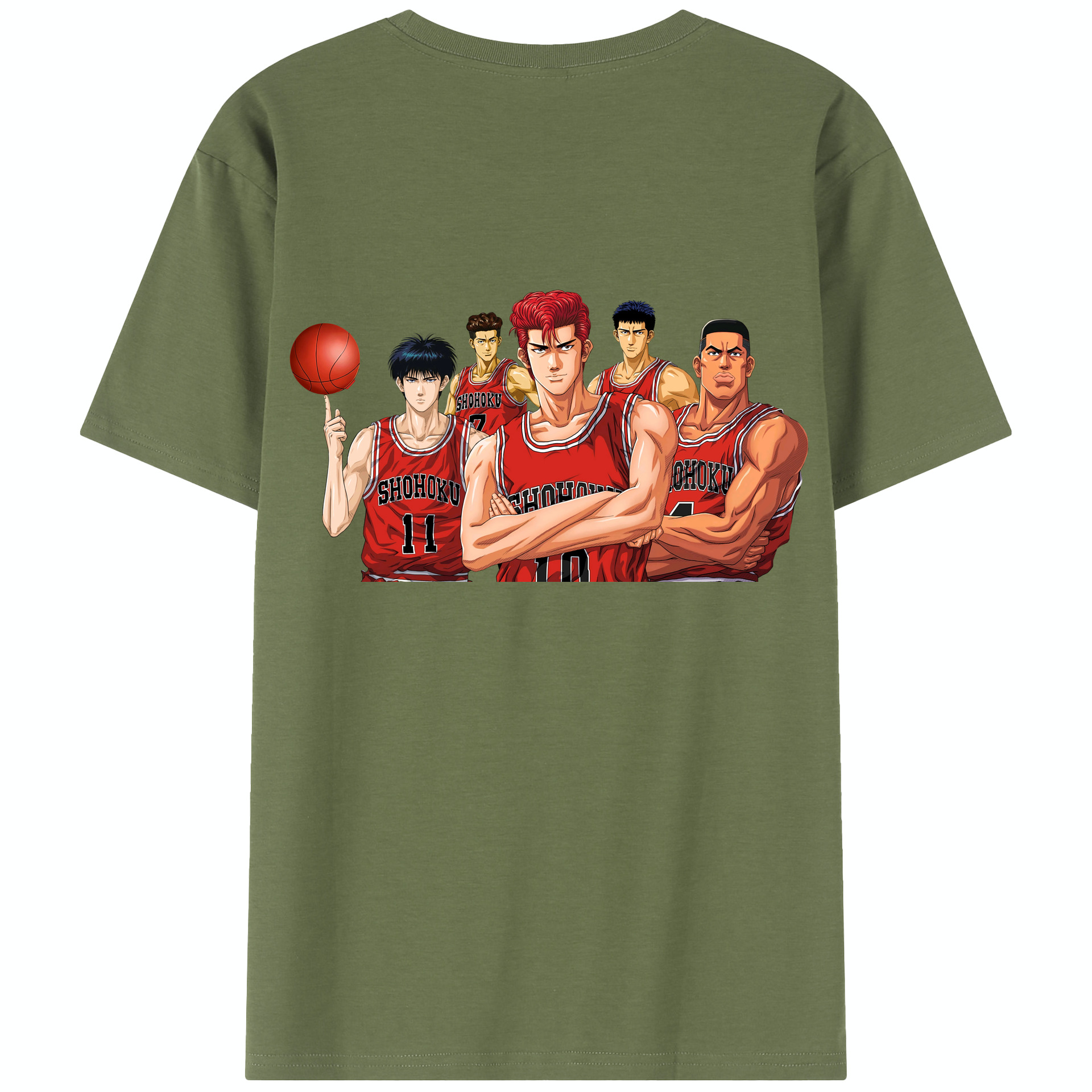 SLAM DUNK／スラムダンク 綿100％半袖Tシャツ（背面プリント）